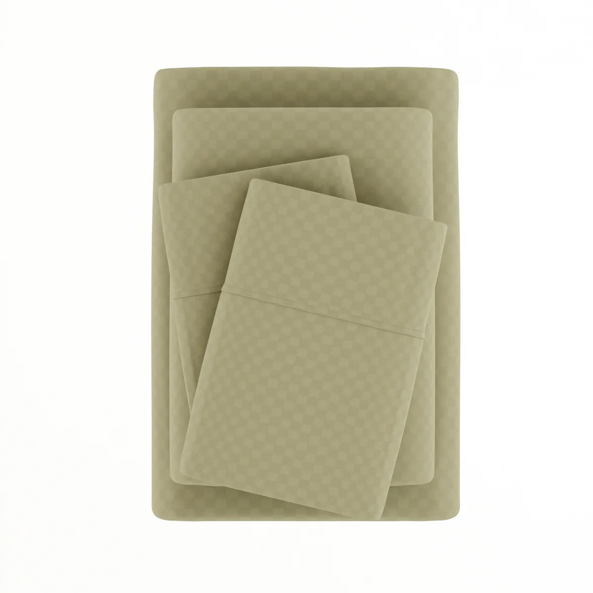 Checkered Embossed 4-Piece Sheet Set