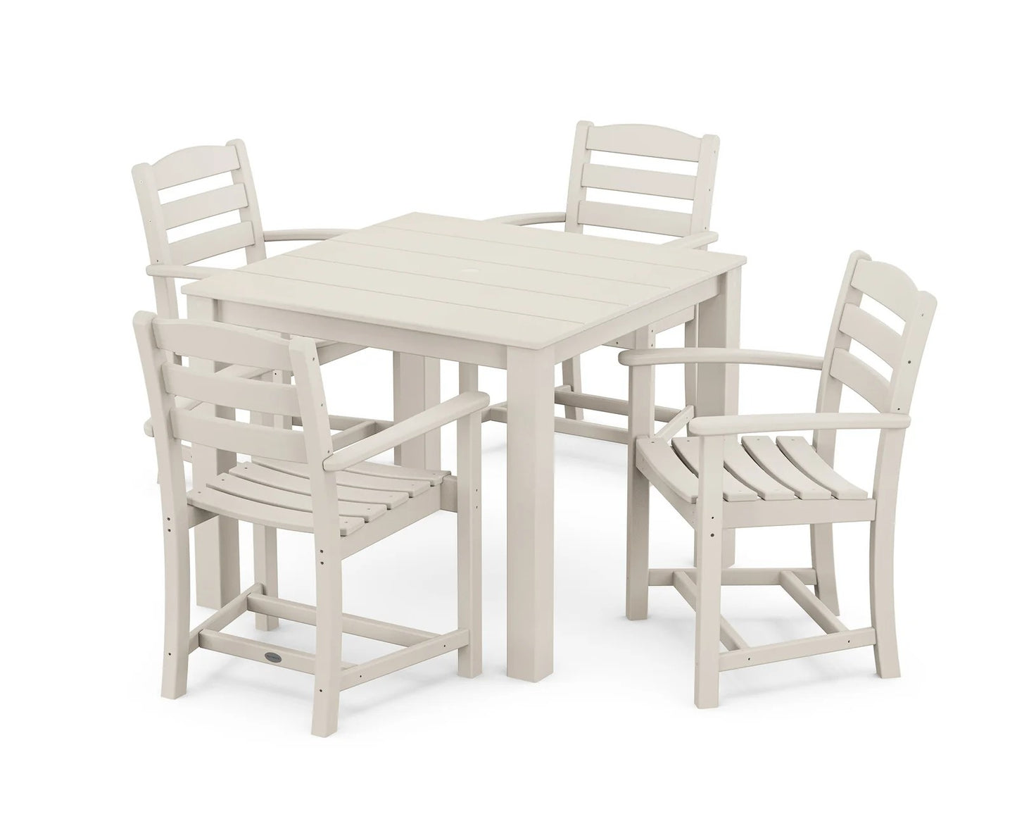 Polywood - La Casa Cafe' 5-Piece Parsons Dining Set - FREE SHIPPING