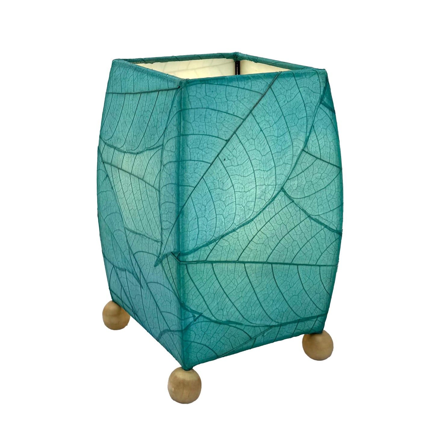 Mini Square Cocoa Leaf Table Lamp