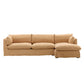 Otis 2 Piece Chaise Sectional Frame LAF w/ Slipcover Finishes