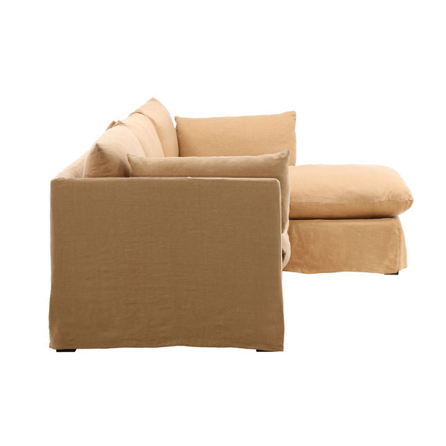 Otis 2 Piece Chaise Sectional Frame LAF w/ Slipcover Finishes