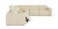 Bassett - Club Level - Airy Leather Power Reclining Sectional
