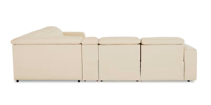 Bassett - Club Level - Airy Leather Power Reclining Sectional