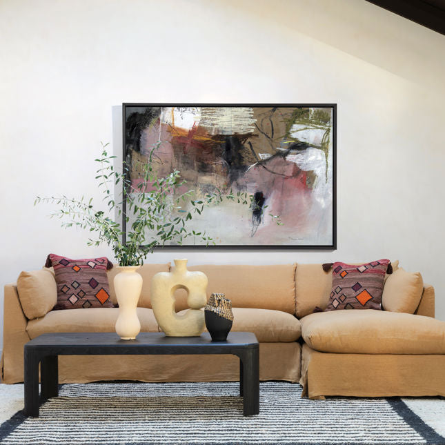 Otis 2 Piece Chaise Sectional Frame LAF w/ Slipcover Finishes