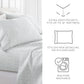 Distressed Vine 4-Piece Patterned Sheet Set