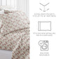 Blooming Floral 4-Piece Patterned Sheet Set