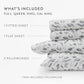 Botanical 4-Piece 100% Cotton Flannel Sheet Set