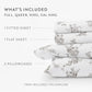 Sylvan Rose 4-Piece 100% Cotton Flannel Sheet Set