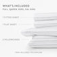 Weathered Stripes 4-Piece 100% Cotton Flannel Sheet Set