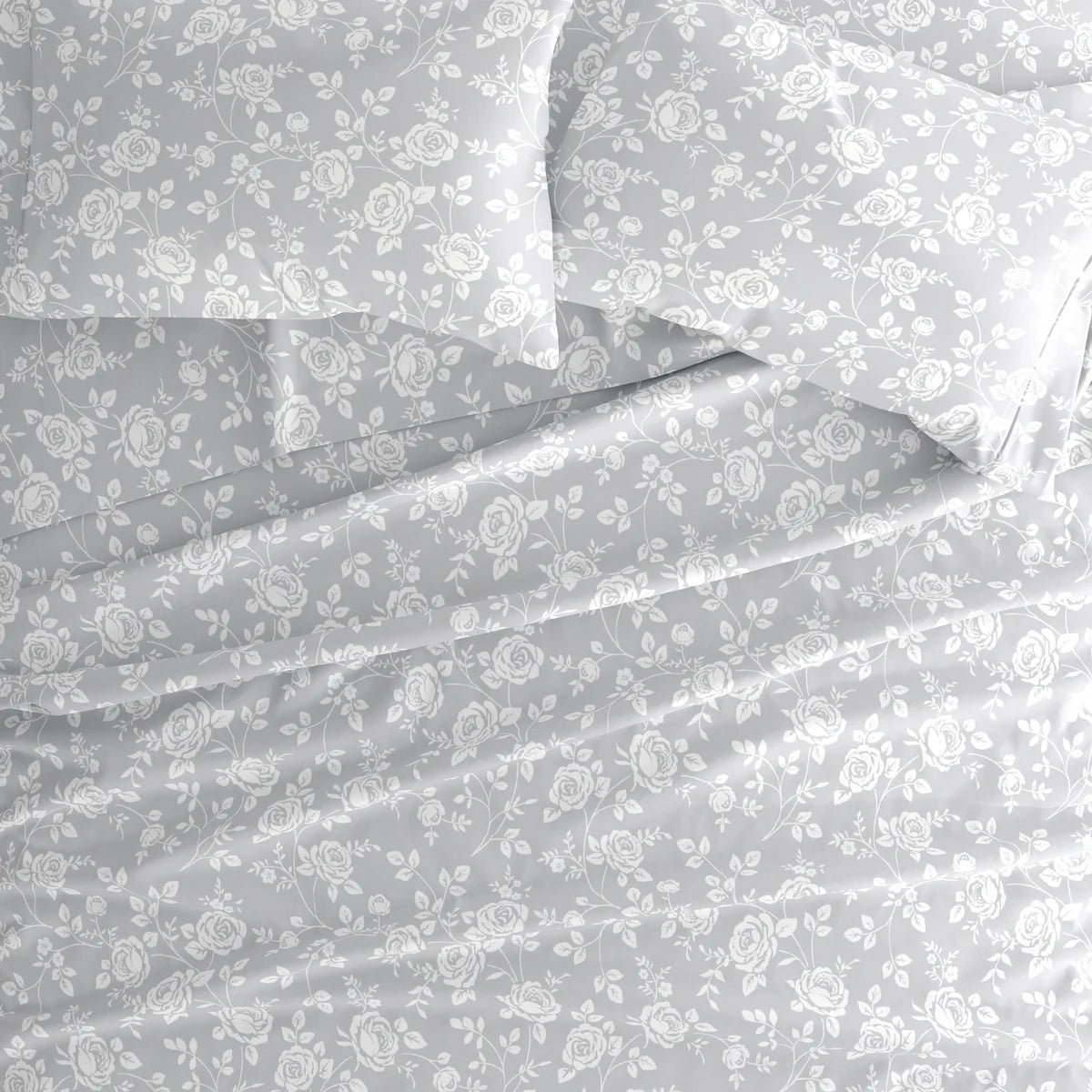 Rose 4-Piece Patterned Sheet Set