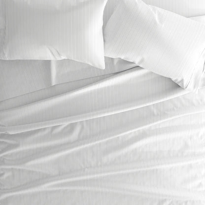 Pinstriped 4-Piece Patterned Sheet Set