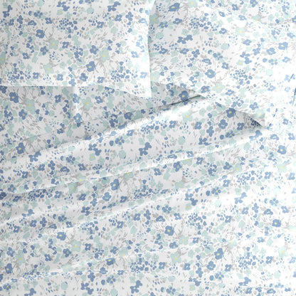 Violets 4-Piece Patterned Sheet Set