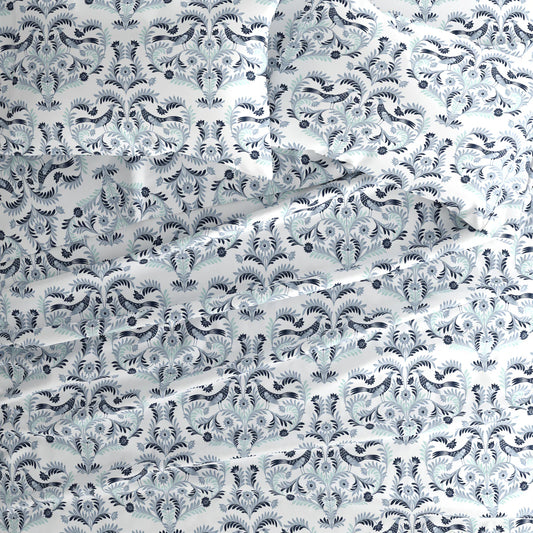Garden Estate 4-Piece Patterned Sheet Set