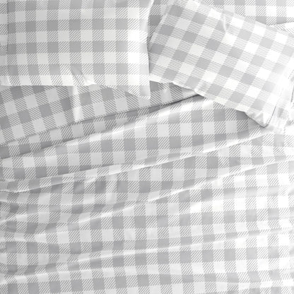 Country Plaid 4-Piece Patterned Sheet Set