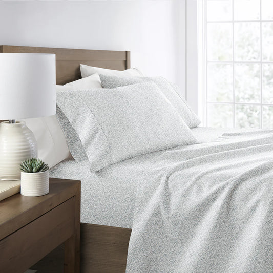 Distressed Vine 4-Piece Patterned Sheet Set