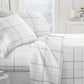 Checkered 4-Piece 100% Cotton Flannel Sheet Set