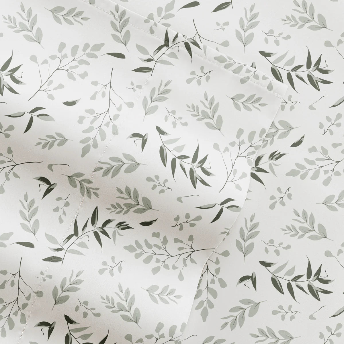 Tossed Foliage 4-Piece Patterned Sheet Set
