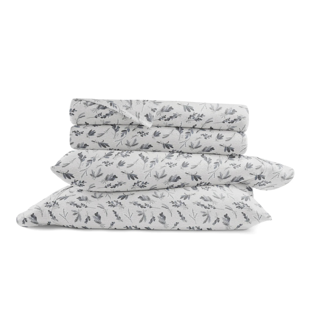 Botanical 4-Piece 100% Cotton Flannel Sheet Set