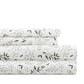 Tossed Foliage 4-Piece Patterned Sheet Set