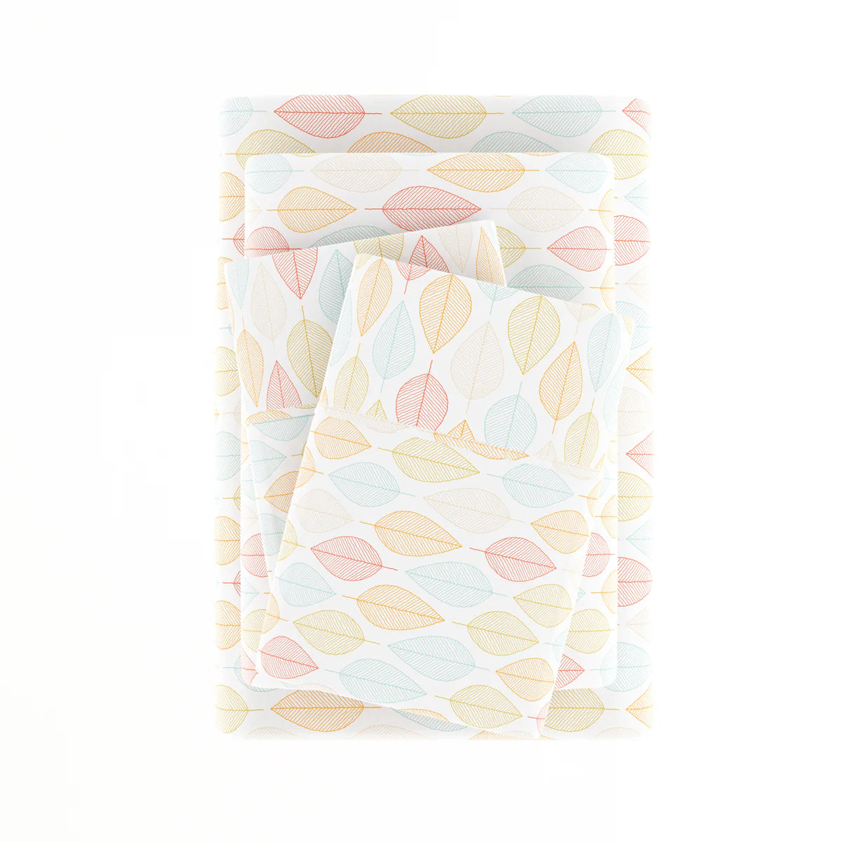 Fall Foliage 4-Piece Patterned Sheet Set