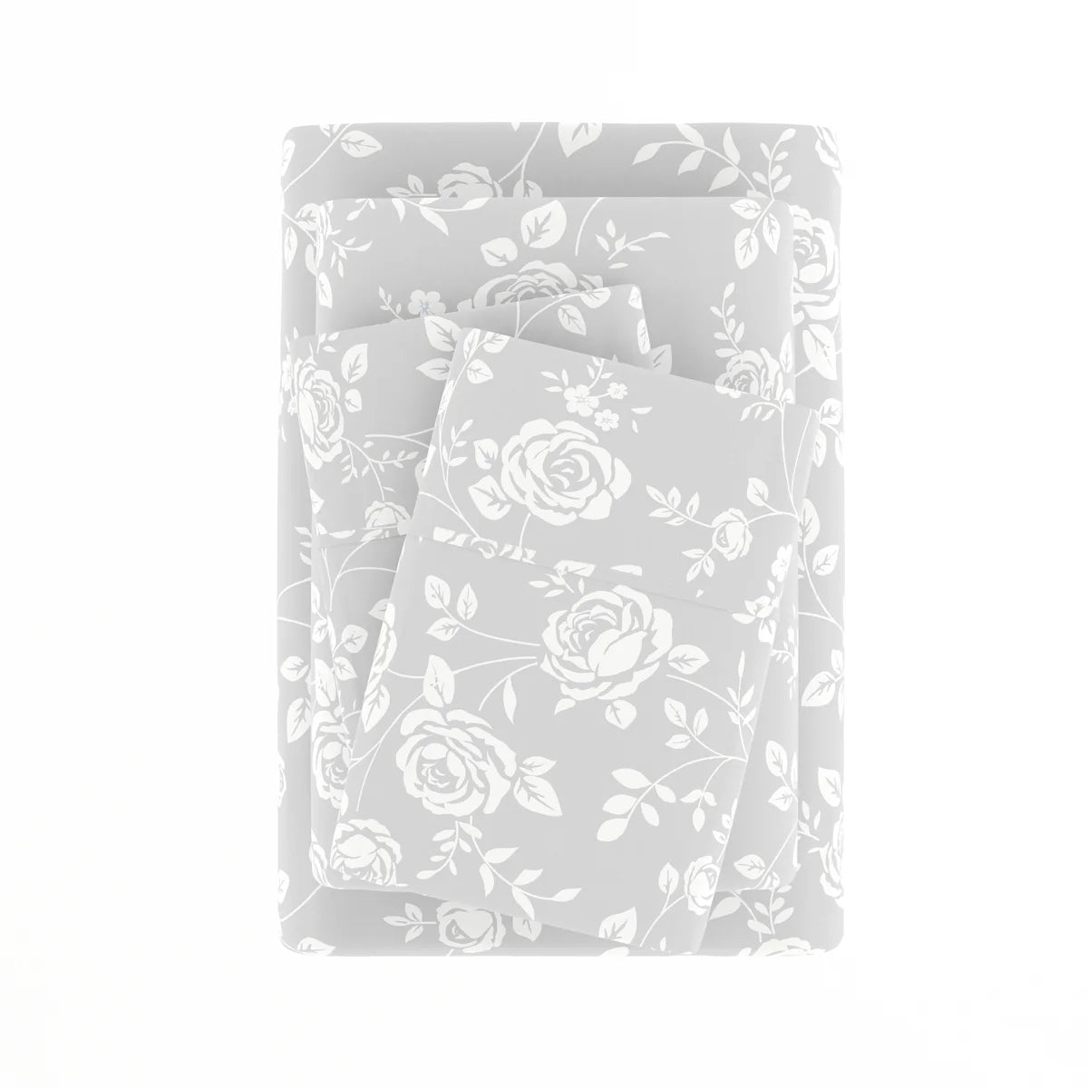 Rose 4-Piece Patterned Sheet Set