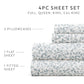 Distressed Vine 4-Piece Patterned Sheet Set