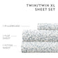 Distressed Vine 4-Piece Patterned Sheet Set