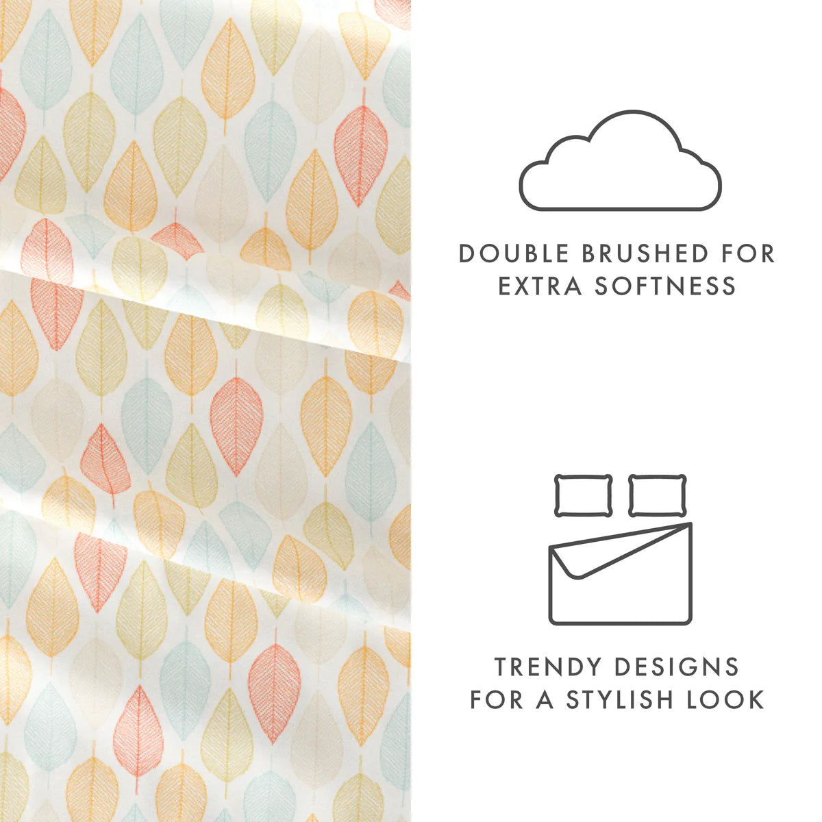 Fall Foliage 4-Piece Patterned Sheet Set