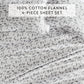 Botanical 4-Piece 100% Cotton Flannel Sheet Set