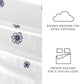 Indigo Flowers 4-Piece Patterned Sheet Set