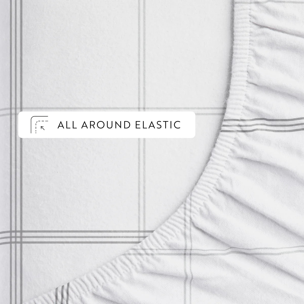 Checkered 4-Piece 100% Cotton Flannel Sheet Set