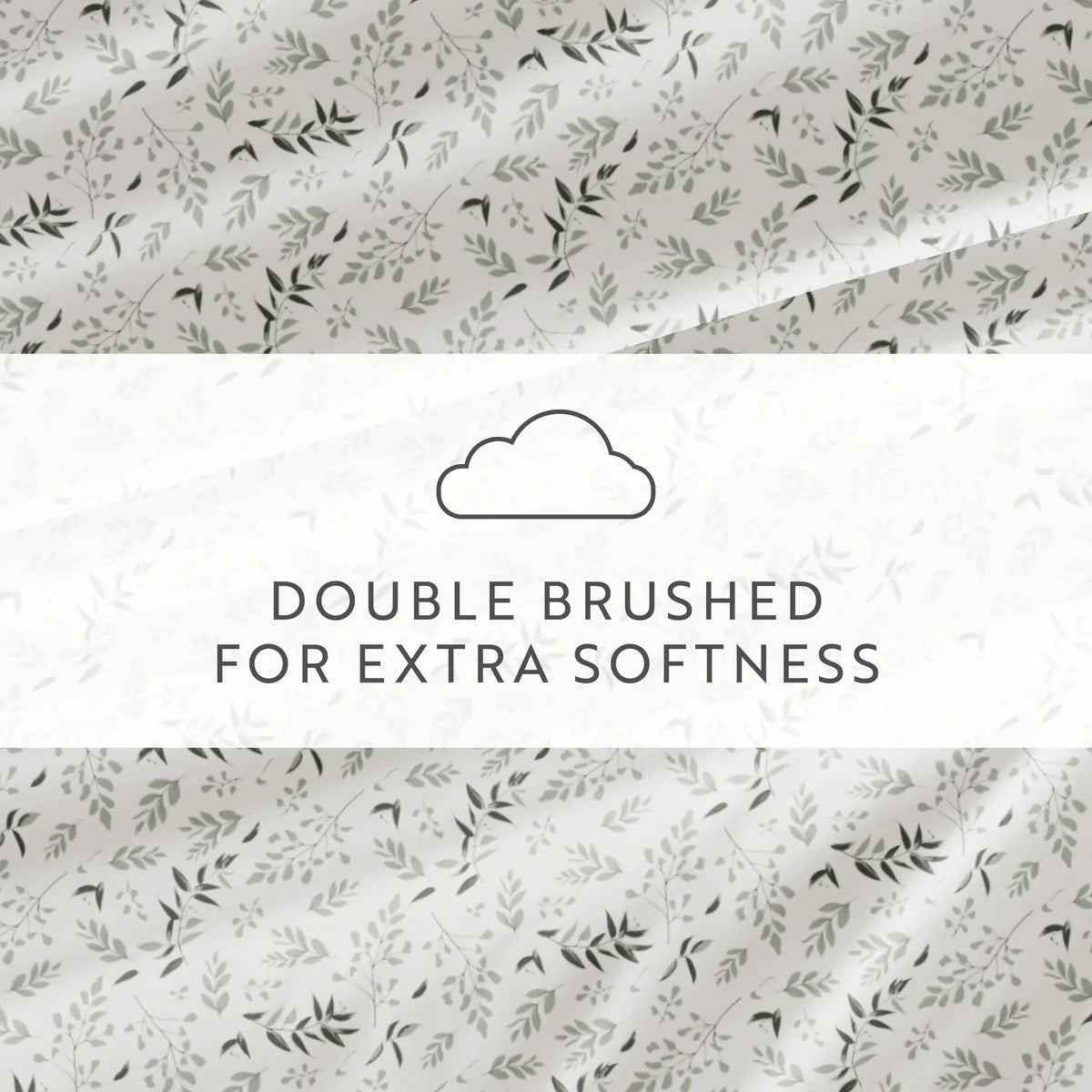 Tossed Foliage 4-Piece Patterned Sheet Set