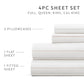 Soft Stitch Stripe 4-Piece Patterned Sheet Set