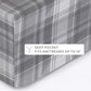 Plaid 4-Piece 100% Cotton Flannel Sheet Set