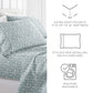 Cloud Burst 4-Piece Patterned Sheet Set