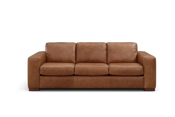 Leather Italia - Inglewood Sofa in Vintage Brown Derby