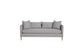 Pleasant Hill - Smoke Sofa on Leg with 2 Pillows