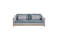 Pleasant Hill - Mist Leather Sofa with 2 Pillows
