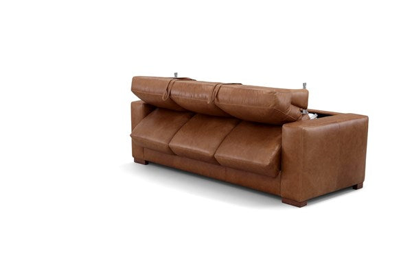 Leather Italia - Inglewood Sofa in Vintage Brown Derby