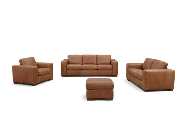 Leather Italia - Inglewood Chair in Vintage Brown Derby