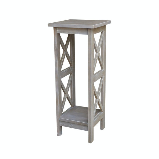 Home Accents - 30" H X Side Plant Stand in Taupe Gray