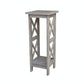 Home Accents - 30" H X Side Plant Stand in Taupe Gray