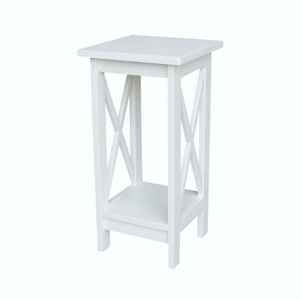 Home Accents - 24" H X Side Plant Stand in White