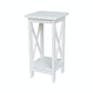 Home Accents - 24" H X Side Plant Stand in White