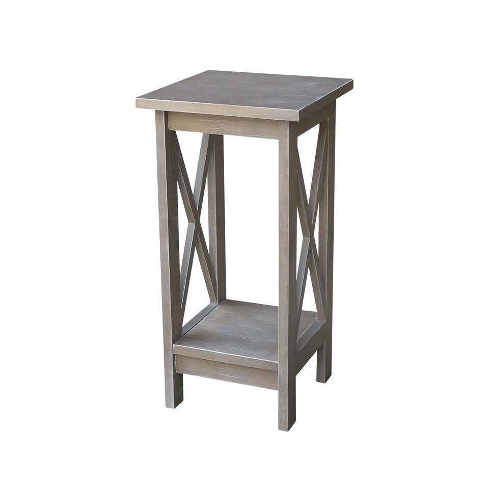 Home Accents - 24" H X Side Plant Stand in Taupe Gray