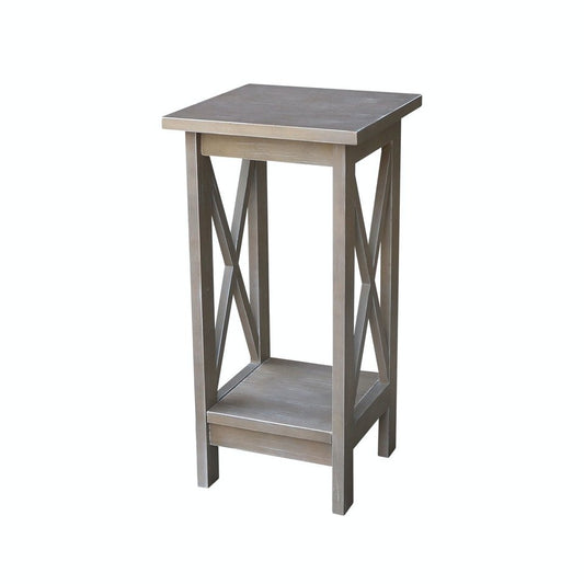 Home Accents - 24" H X Side Plant Stand in Taupe Gray