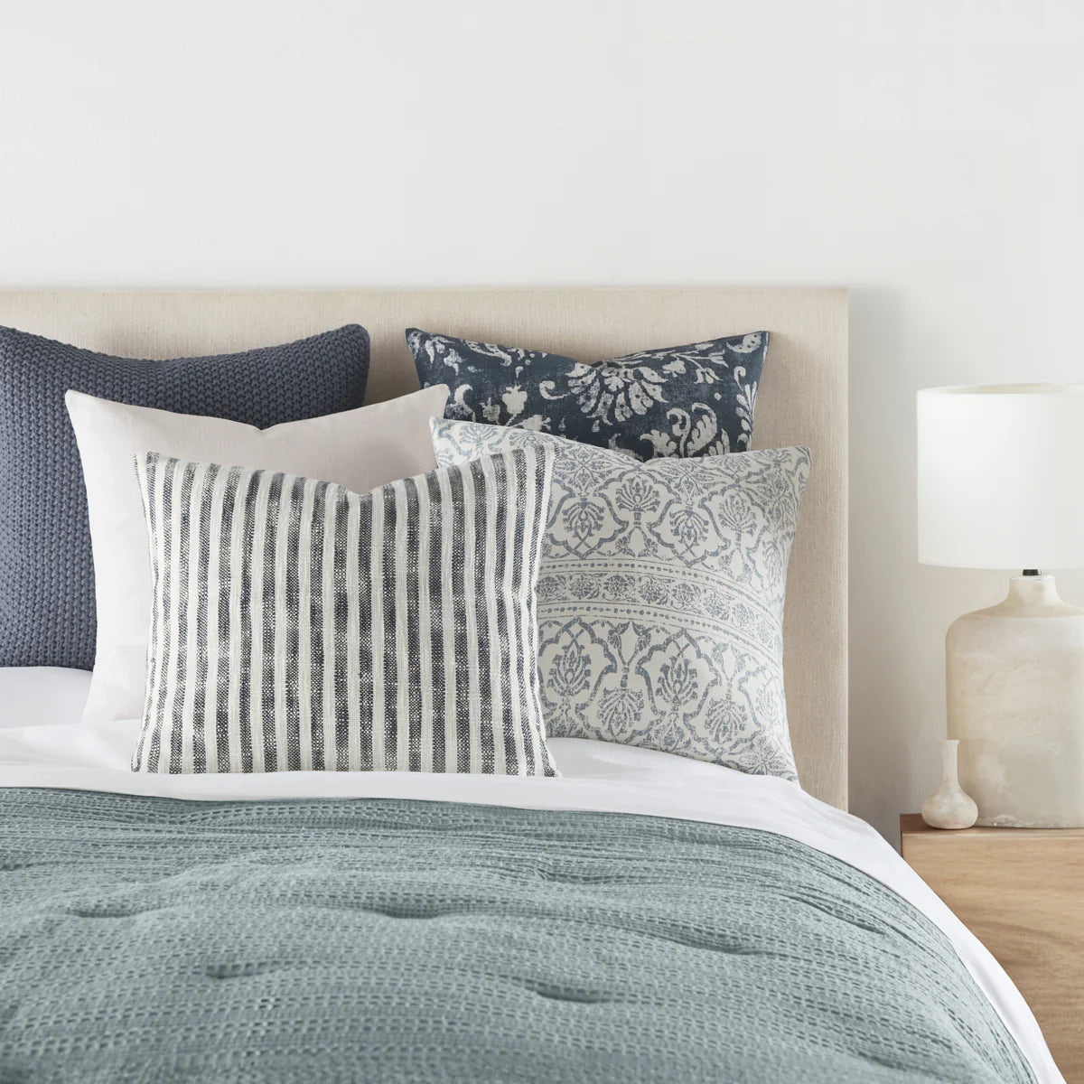 Seed Stitch Knit Acrylic Decor Throw Pillow Cover