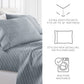 Distressed Awning Stripe 4-Piece Patterned Sheet Set