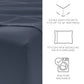 6-Piece Double Brushed Solid Sheet Set