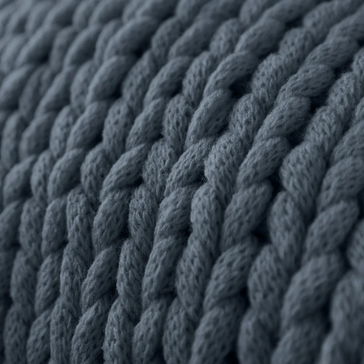Chunky Hand-Knit Oversized Throw Blanket